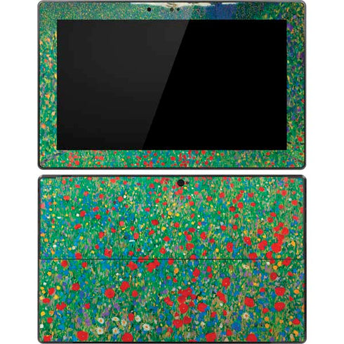 Gustav Klimt Poppy Field Surface Pro Tablet Skin